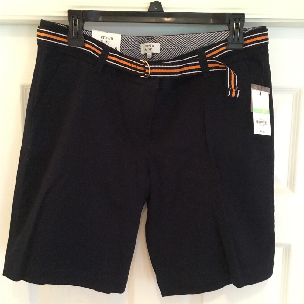 Crown and Ivy shorts. Never been worn. Navy Blue